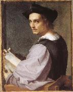Andrea del Sarto Portratt of young man oil painting on canvas